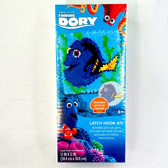 Disney Pixar Finding Dory Latch Hook Rug Kit Crafts Kids Project. TOOL INCLUDED! - Picture 6 of 14